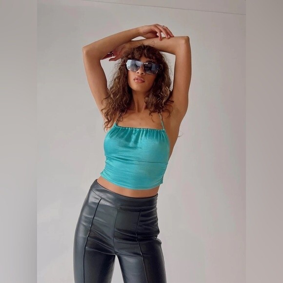 NWT! PRINCESS POLLY FENLAND TOP BLUE 8 - Picture 1 of 7